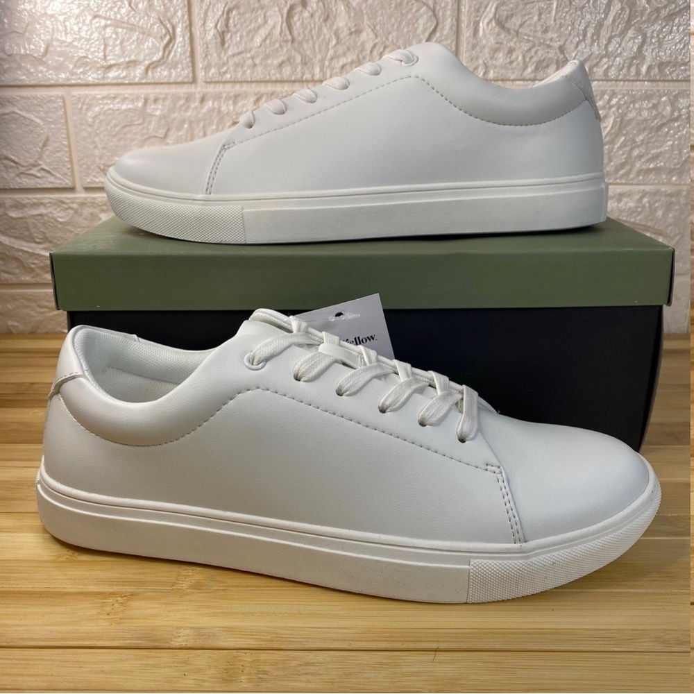 Men's Kingston Sneakers Goodfellow & Co Size 7 Business Casual Shoes White Shell